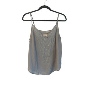 Jori Beaded Detail Blouse Grey and Silver Small